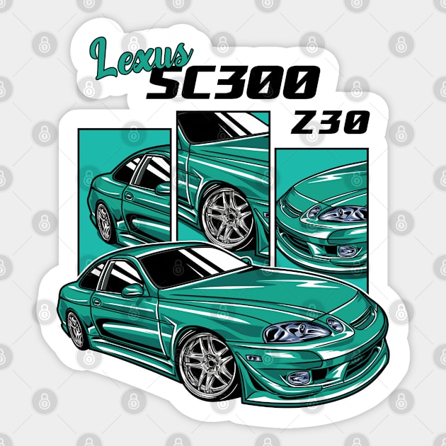 Lexus SC300 Sticker by mirailecs